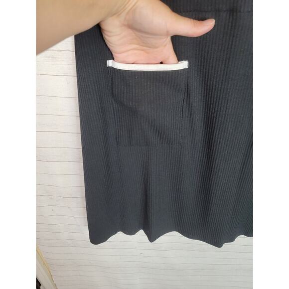 MODCLOTH RIBBED KNEE LENGTH SHORT SLEEVE SHEATH DRESS, SZ XL - Picture 3 of 11